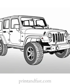 jeep coloring page low price