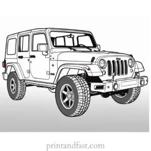 jeep coloring page low price