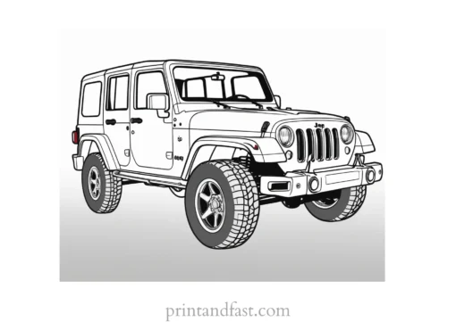 jeep coloring page low price