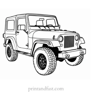 jeep coloring page online