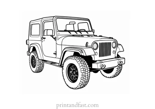 jeep coloring page online