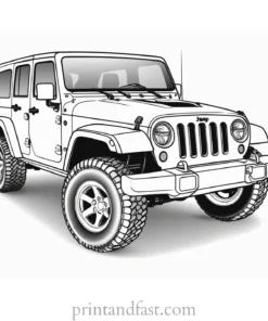 jeep coloring page printable