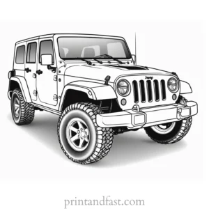 jeep coloring page printable