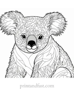 koala Coloring Page Online