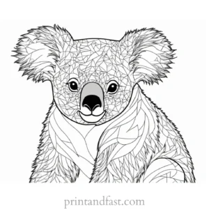 koala Coloring Page Online