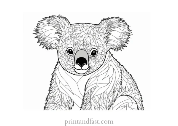 koala Coloring Page Online