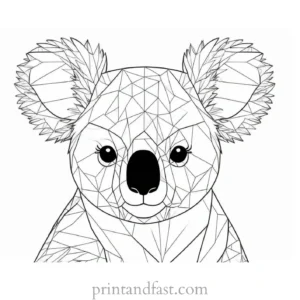 koala Coloring Page for Kids