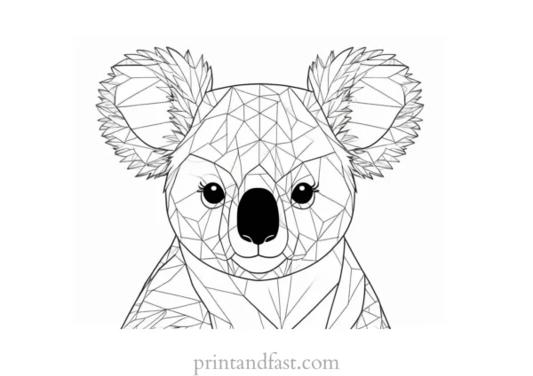 koala Coloring Page for Kids