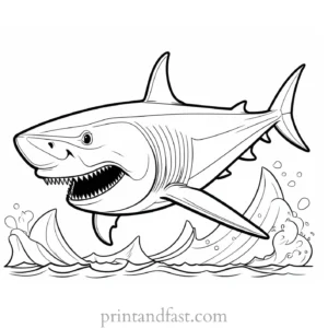 megalodon coloring page for kids