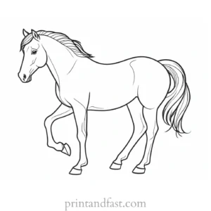 pony coloring page beautiful