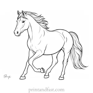 pony coloring page boyish