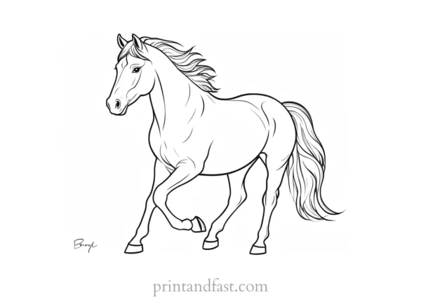 pony coloring page boyish