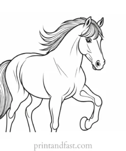 pony coloring page creative