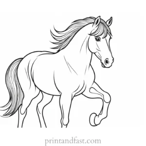 pony coloring page creative