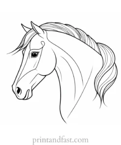 pony coloring page free