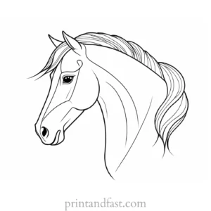 pony coloring page free