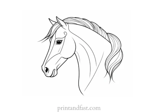 pony coloring page free