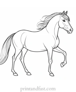 pony coloring page magical