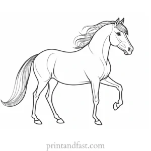 pony coloring page magical