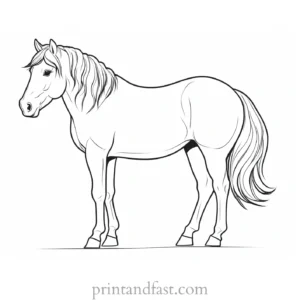 pony coloring page online