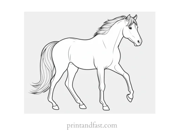 pony coloring page printable