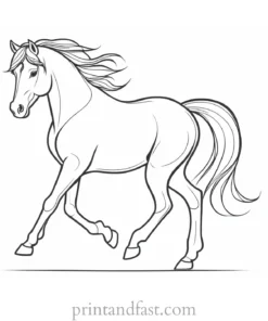 pony coloring page rainbow