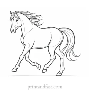 pony coloring page rainbow