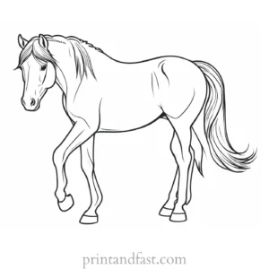 pony coloring page realistic