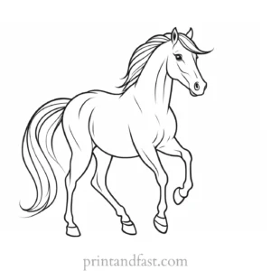 pony coloring page simple