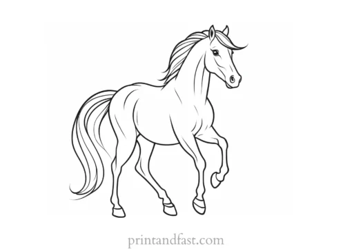 pony coloring page simple