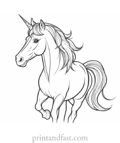 pony coloring page unicorn