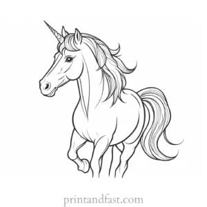 pony coloring page unicorn