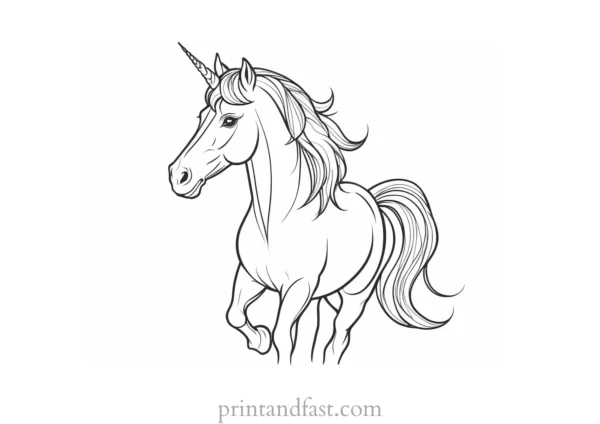 pony coloring page unicorn