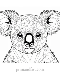 printable Koala Coloring Page