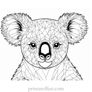 printable Koala Coloring Page