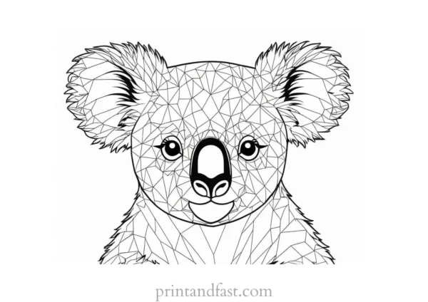 printable Koala Coloring Page