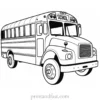 school bus coloring page online