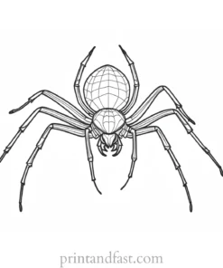 spider coloring page Halloween