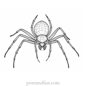 spider coloring page Halloween