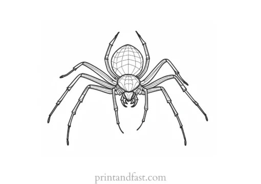 spider coloring page Halloween