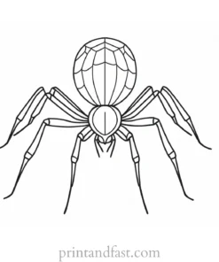 spider coloring page easy