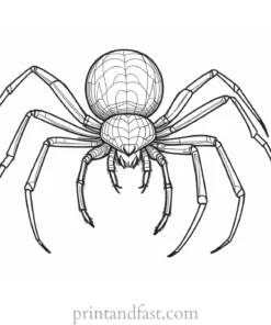 spider coloring page for adults