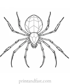 spider coloring page free