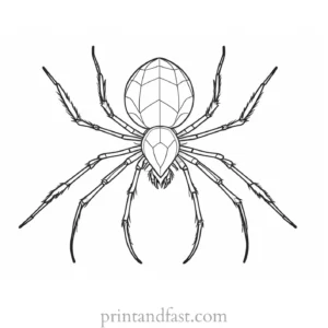 spider coloring page free