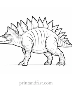 stegosaurus coloring page dinosaur