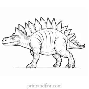 stegosaurus coloring page dinosaur