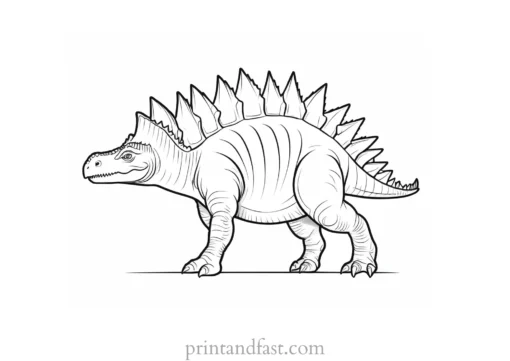 stegosaurus coloring page dinosaur