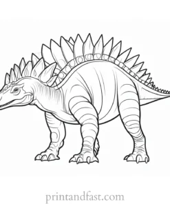 stegosaurus coloring page free