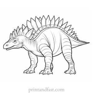 stegosaurus coloring page free