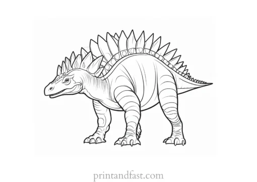 stegosaurus coloring page free